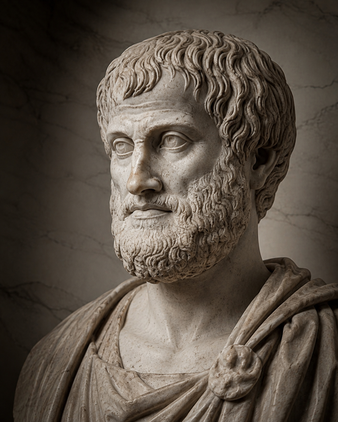Marble bust of Aristotle