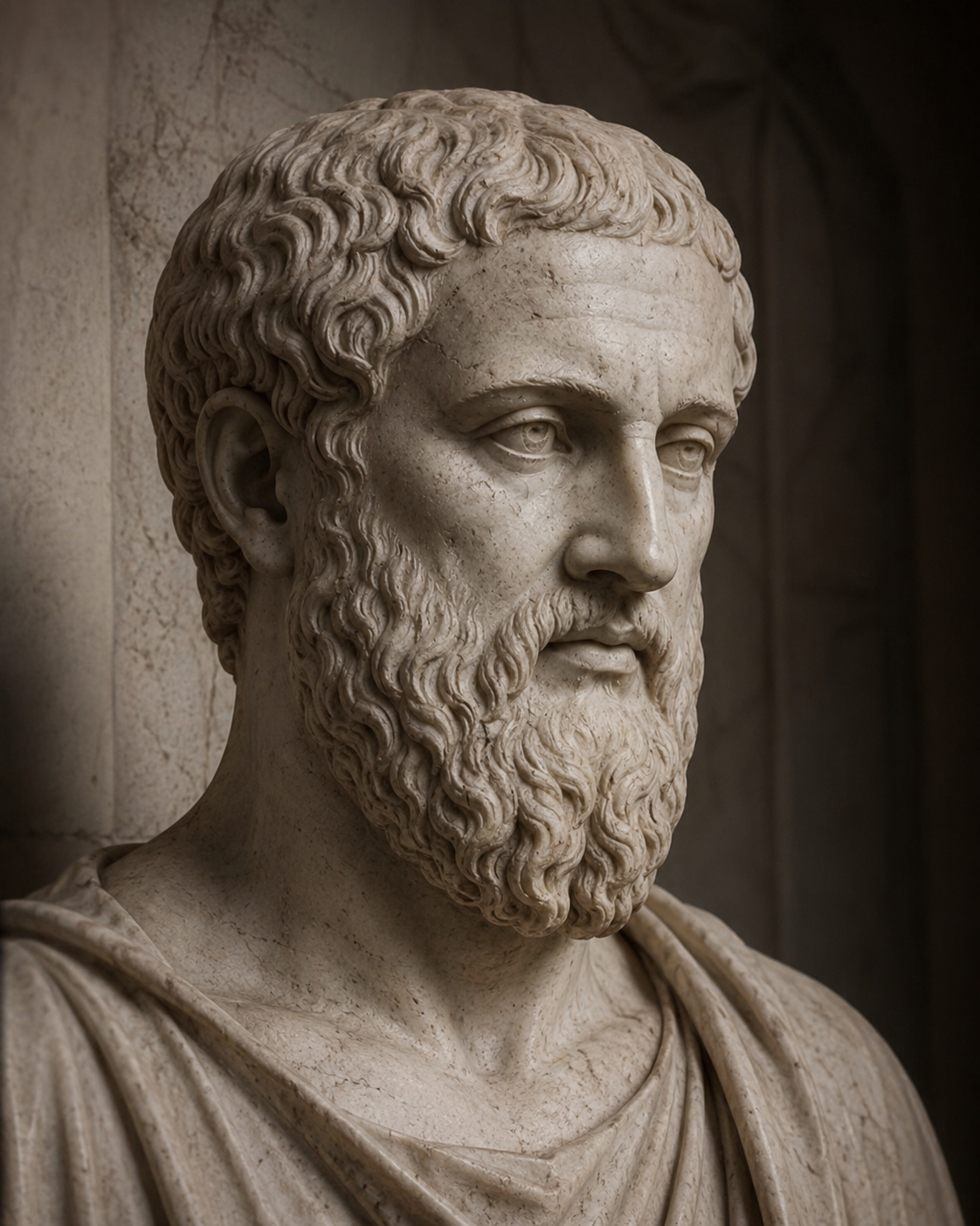 Marble bust of Plato